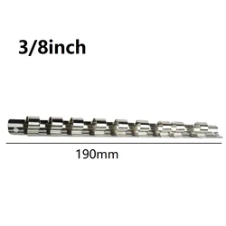 Socket Rail Tool Organizer with 8 Clips for Efficient Socket Storage (3 - 8)
