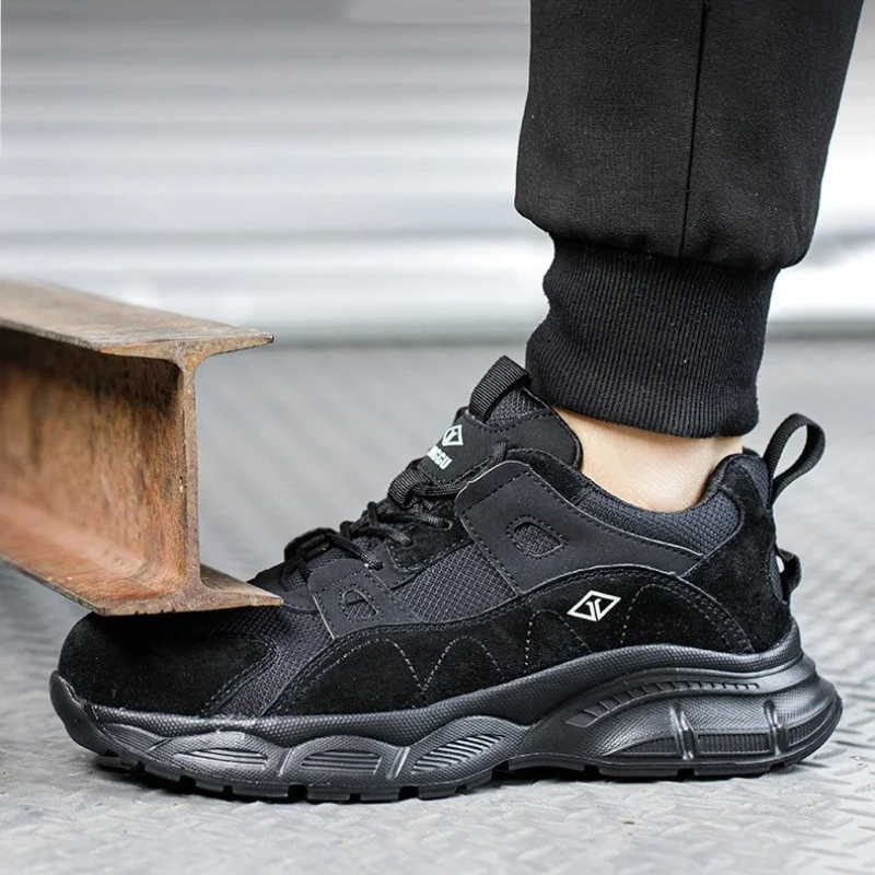 Chaussures de sécurité de travail légères pour femmes et hommes, baskets de protection respirantes à bout en acier, bottes de sécurité indestructibles, 2025 – Image 2