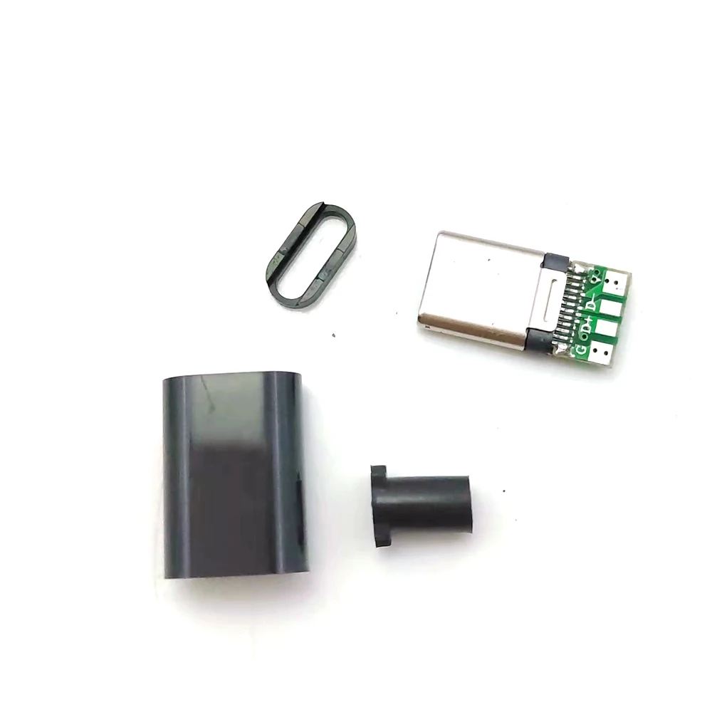 100 Stück Typ-C USB-Stecker Männlicher Anschluss Mit PCB 24-Pin Schweißanschluss Datenleitungsschnittstelle DIY Datenkabel Zubehör Steckverbinder – Detail 3