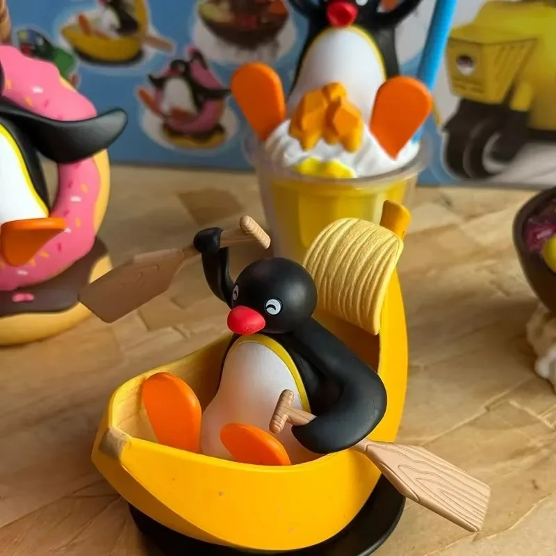 Genuine Pingu Greedy Little Goose Series Blind Box Action Figure