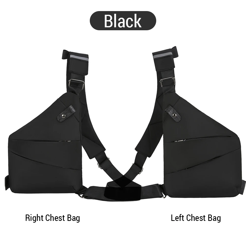 Shoulder Chest Sling Bag Men Women Lightweight Multifunctional Travel for Outdoor Casual Business Left/Right