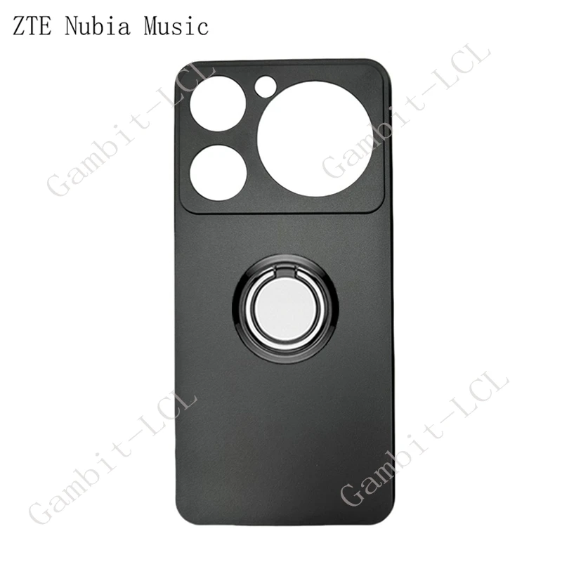 ZTE Nubia Music Ring Holder Silicone Phone Cover - TPU Soft Case, 2024 Edition, 6.6