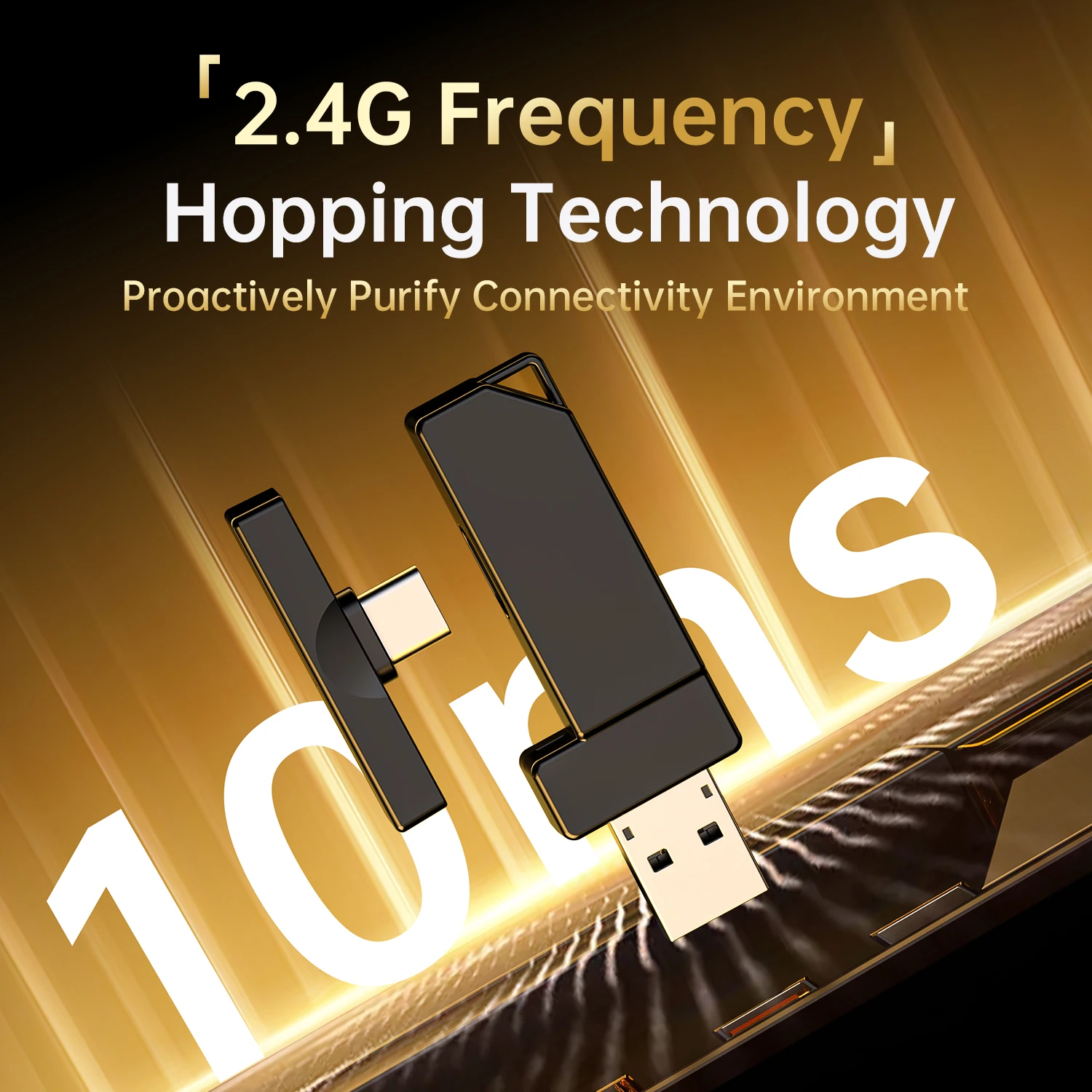 Wireless Gaming Headset – 7.1 Surround Sound with 50mm Drivers, Low-Latency 2.4G Wireless, Bluetooth & Detachable Microphone 3
