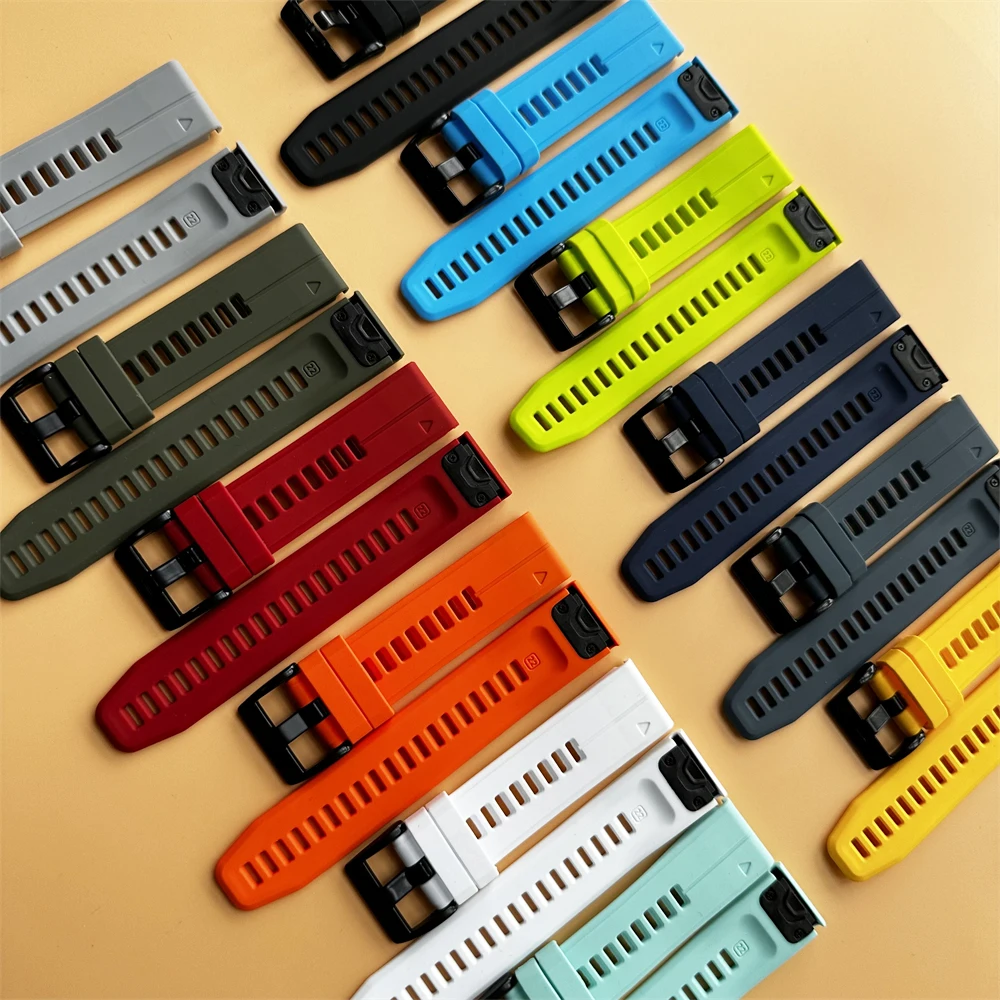 Enhanced Silicone Sports Watch Band - QuickFit 22/26mm Strap