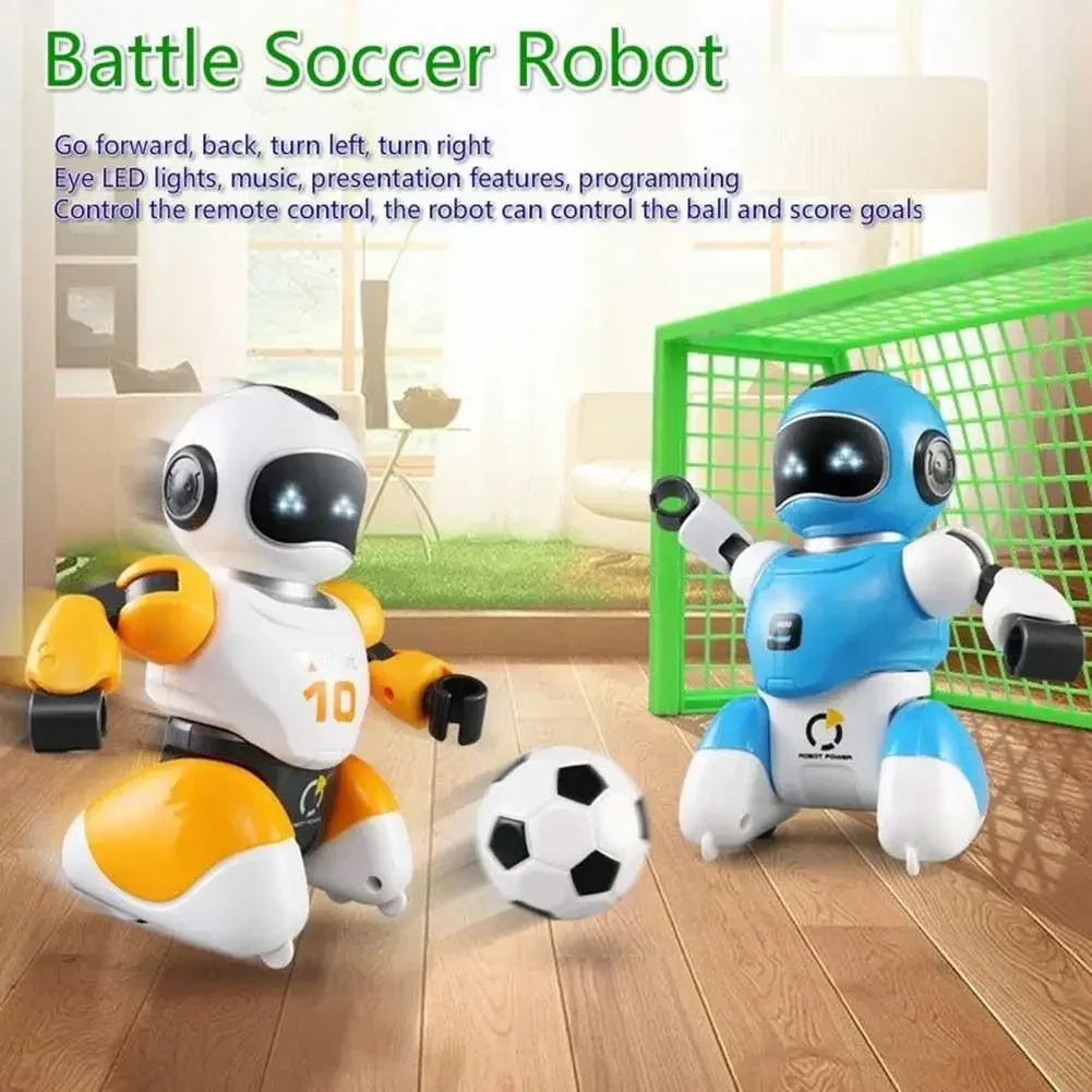 Intelligence RC Robot Toy Smart Football Battle Remote Control Robot Parent-Child Educational Toys for Boys Kids Christmas Gifts