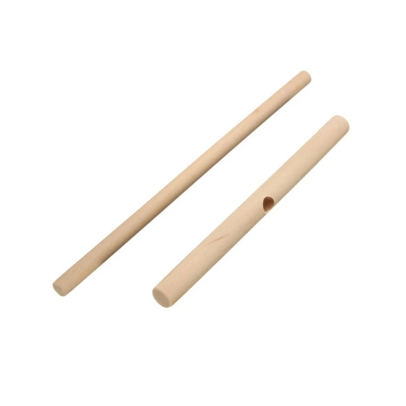 367A 1PC for T Shape Wooden Pancake Batter Spreader Stick Rolling Pin Kitchen Tool