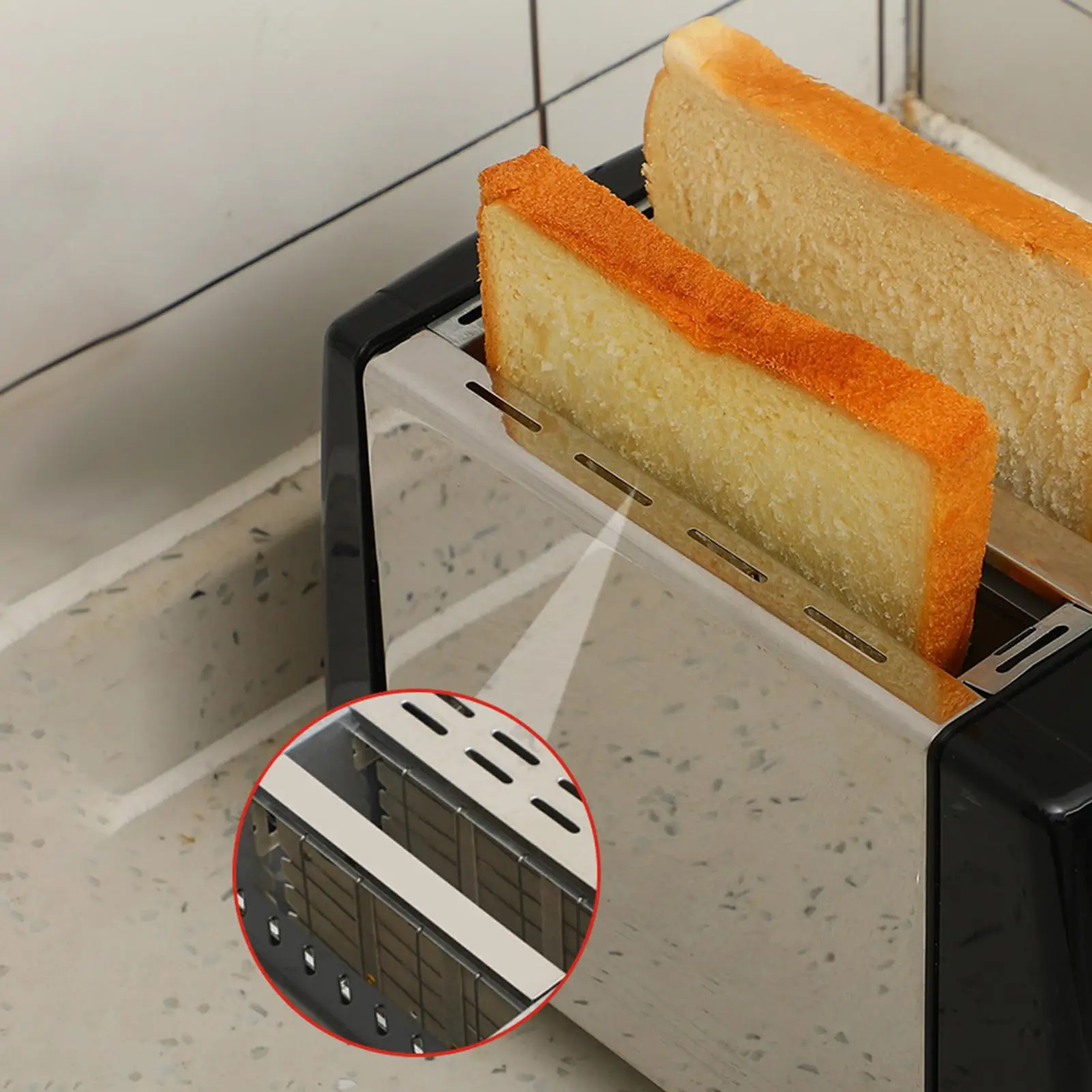 Counter Toaster UK Adapter 6 Gears for Puff Pastry Bagels Specialty Breads 3