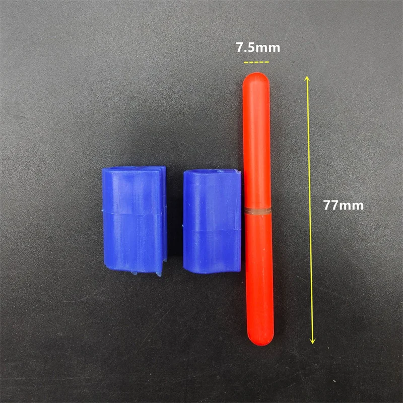 Fishing fluorescent rod Fishing floats Fishing float Fishing glow stick Fishing tackle Fishing bobber Fishing buoy Fishing light Fishing rod Fishing light stick Double buckle luminous stick light LED fishing rod removable waterproof night rock fishing float tackle 1set