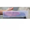 Long Rectangle Plastic Organizer Pencil Brush Storage Box Transparent Case For Pen Accessories Container 4