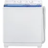 Portable Washing Machine, 40Lbs Compact Washing machine,Twin Tub Laundry Washer Machine Built-in Drain Pump,Semi-Automatic 24Lbs 1