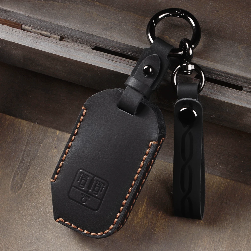 7 Buttons Leather Car Key Case For Kia Carnival Sedona KA4 EX SX LX Fiesta