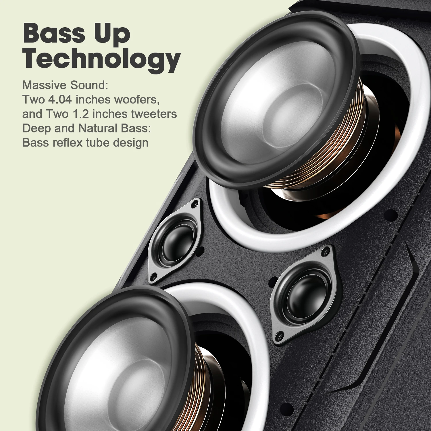 W-KING 80W RMS Party Portable Speakers 2