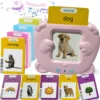 Talking Flash Cards Learning Machine for Kid Early Educational Language Electronic Audio Book Learn English Words Toys 2024 1