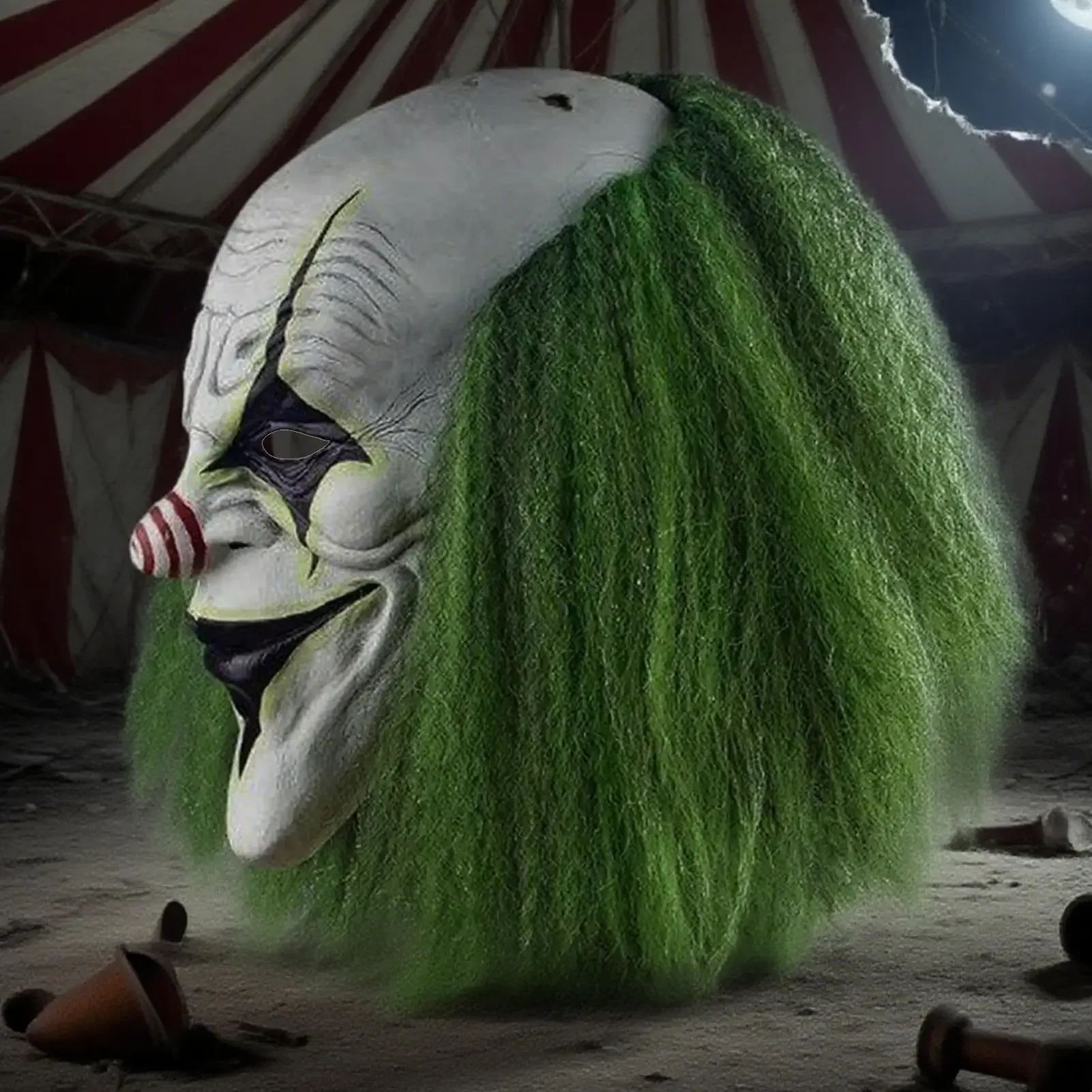 Halloween horror mask details