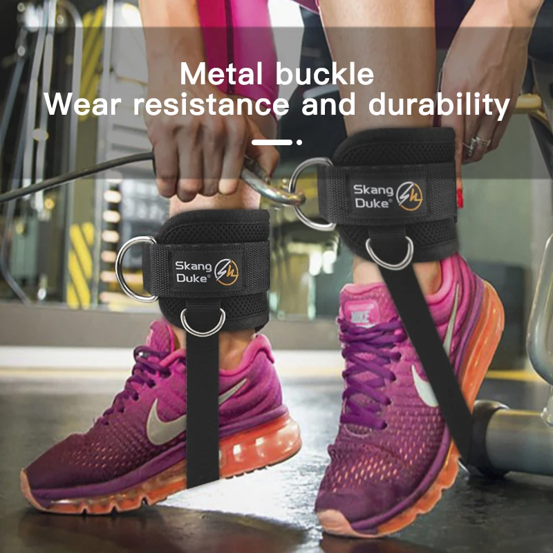 Padded Ankle Straps for Cable Machines Double D-Ring Fitness Cuffs for Gym Workouts Rebate Leg Extensions 1PC fitness ankle straps ankle straps ankle wrist cuffs