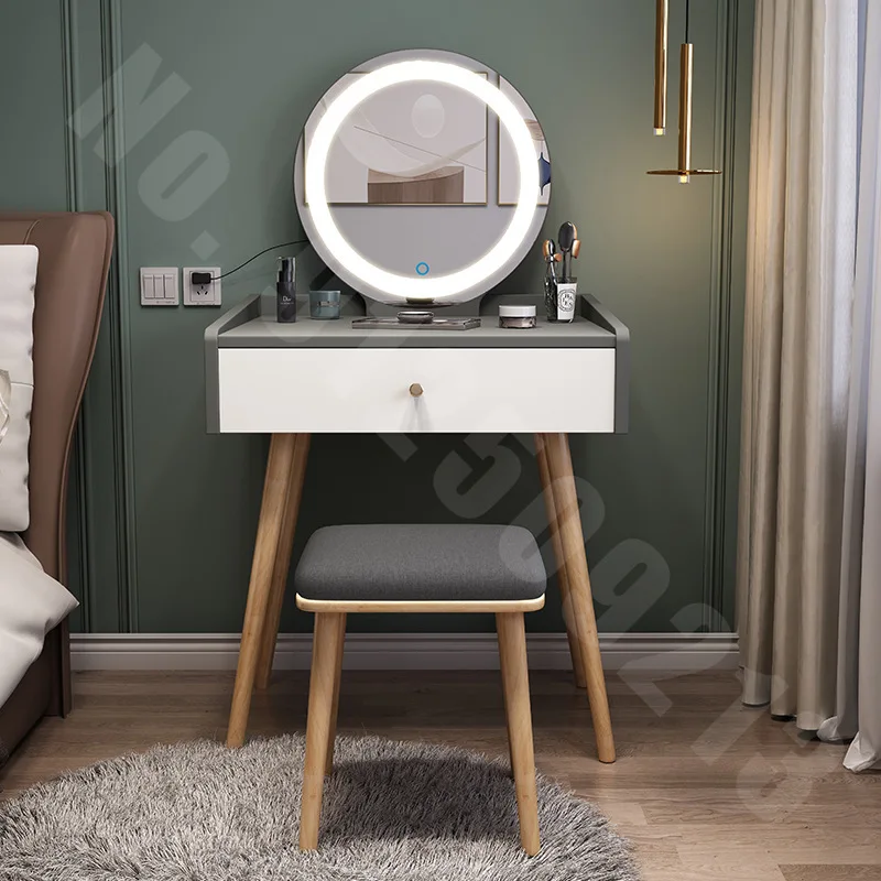 malla barrer italiano Mini tocador nórdico minimalista, moderno, mueble independiente, cajones,  tocador, escritorio - AliExpress Muebles