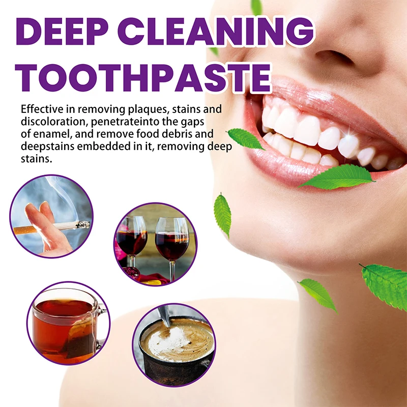 30ml Teeth Whitening Product Purple Toothpaste