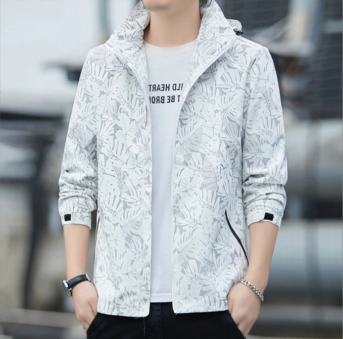 

Fashion style Men Leisure Hooded Coat Jackets