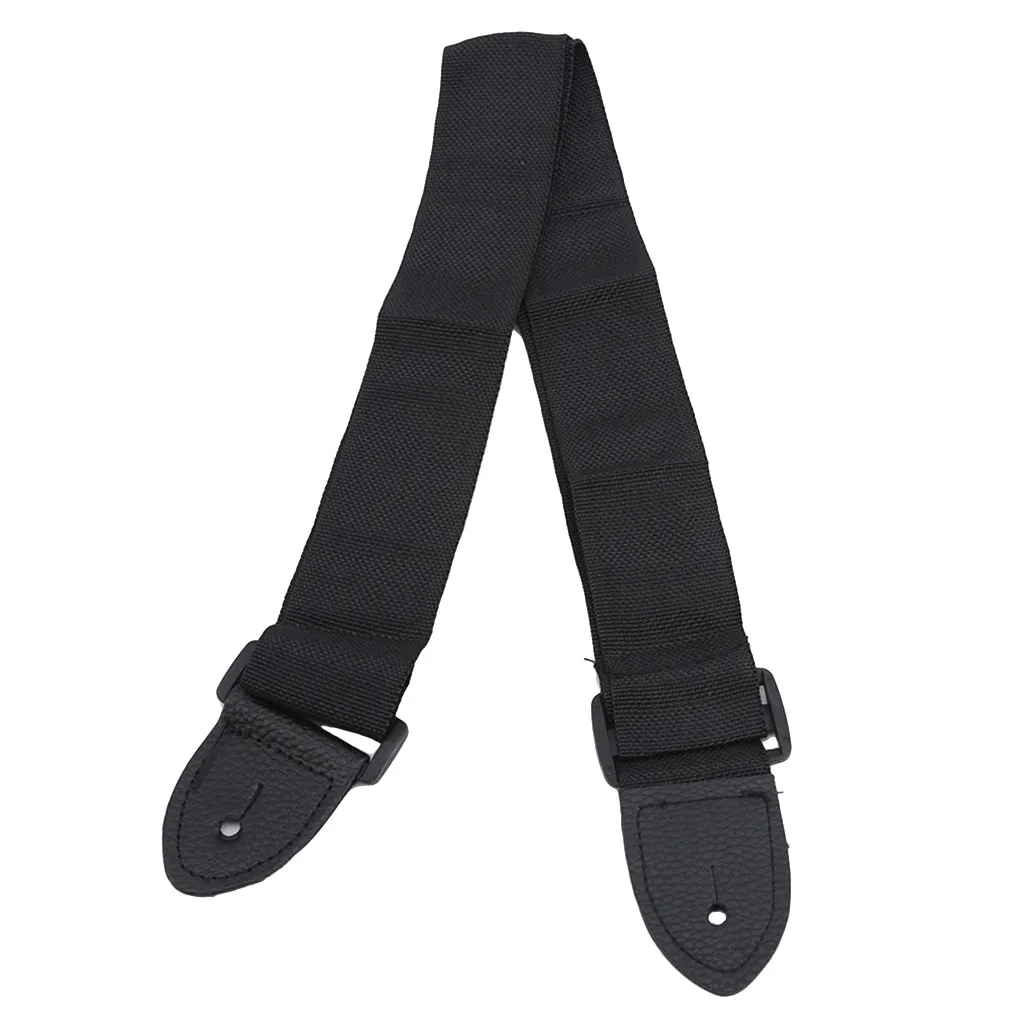 68cm-124cm Gitarrengurt aus Leder Verstellbarer Schultergurt für Gitarre E-Gitarre Bass-Gitarre Teile Zubehör – Detail 3