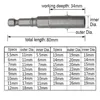 1PCS 80mm Length 1/4" Hex DriveSocket   Nut Bolt Drill Bits 6