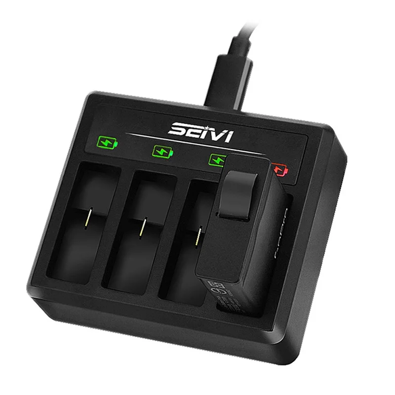 Ensemble chargeur USB 4 batteries et batterie 1800mAh pour GoPro Hero 8 7 6 5