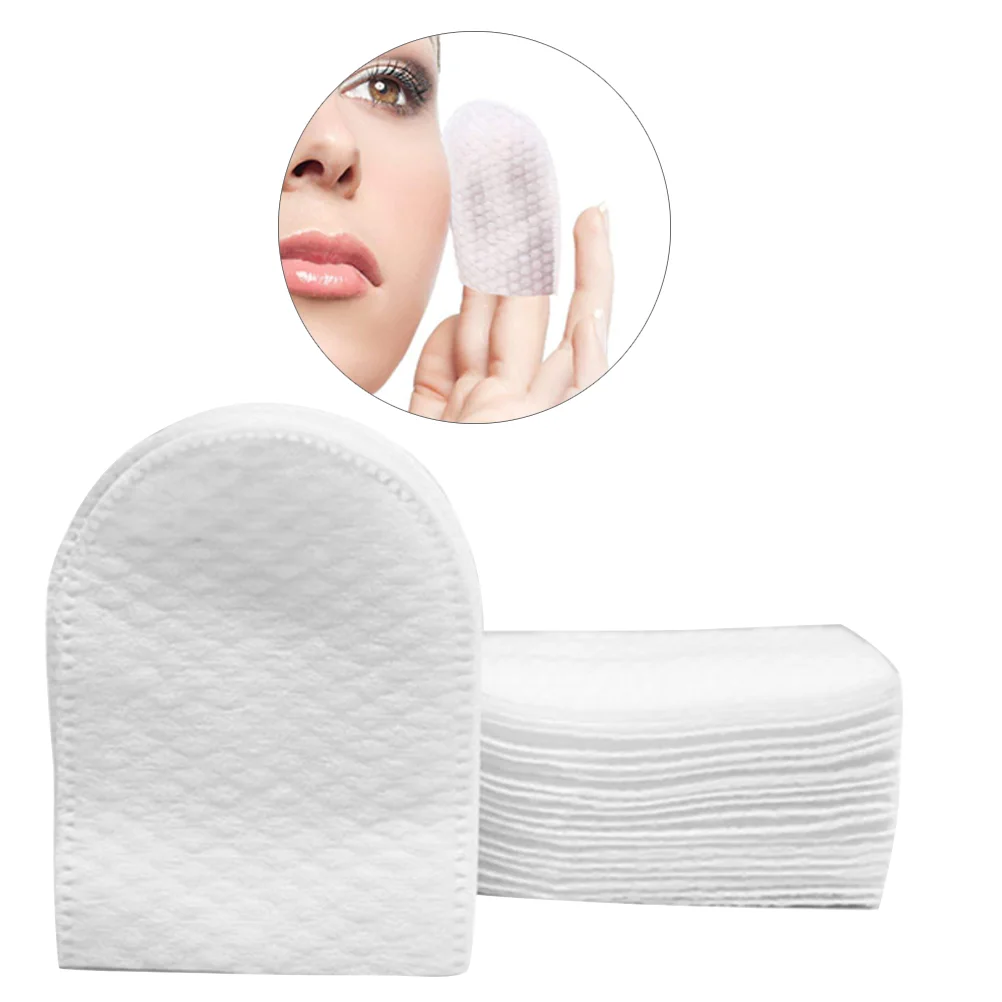 

240pcs U-shaped Pocket Cotton Pad Makeup Facial Cotton Pads Pad with Storage Box for Face Make Up Removing