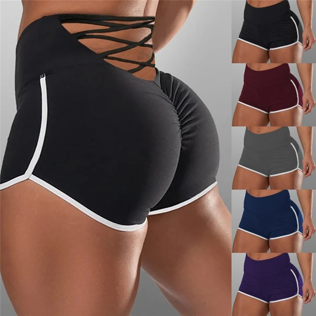 Women High Waist Shorts Summer Booty Print Shorts Sexy Hot Ladies