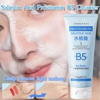 Salicylic Acid Vitamin B5 Facial Cleanser Oil Control Blackhead Exfoliating Deep Cleansing Acne Shrinking Pore Cleanser 100g 1