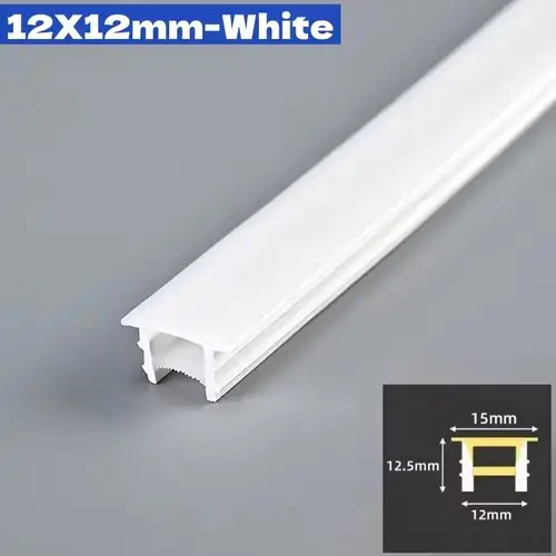 Black Flexible LED Neon Rope Lamp Silicone Tube Diffuser Recessed Channel For WS2811 WS2812B Waterproof Ribbon Neon Strip Lights - Image 19