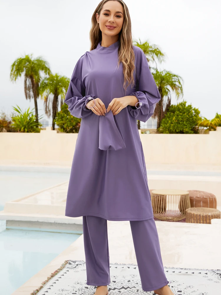 

Abaya Burkini Muslim Swimwear Hijab Women Musulman 3pcs Swimsuit Muslim Swimming Suit Modest Swimwear 3 Pieces Sets Islamic 2023