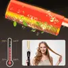 Electric Heating Comb Fast Heating Portable Travel Anti-Scald Beard Straightener Hair Styling Tool 2 in1 Hot Comb 2