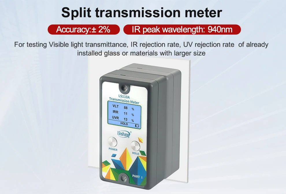 Wholesale LS110A Magnetic Tint Detector Meter Portable Solar Film Inspector Digi