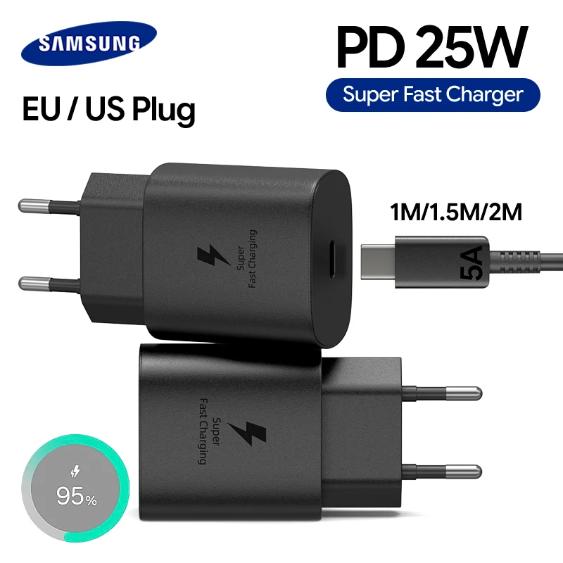 Samsung 25W Super Fast Charger with PD Type-C Adapter