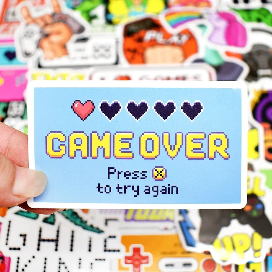 Vintage Video Game Waterproof Sticker Pack - 10/30/50 pcs for Laptops, Skateboards, Bikes, Cars, Fridges, and Guitars