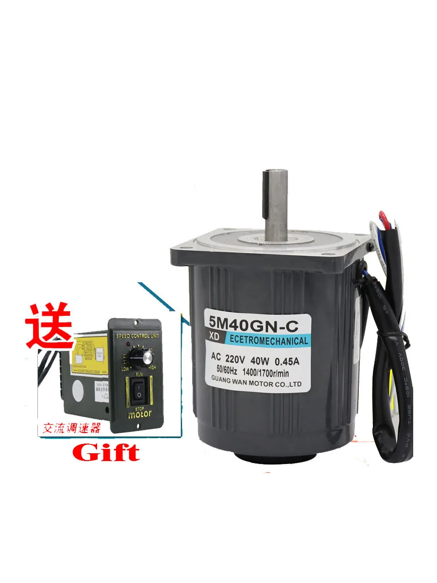 220V AC motor 40W single-phase induction high-speed motor CW