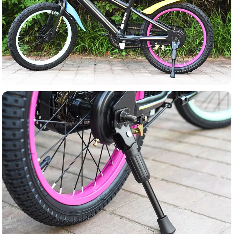 Children's Bicycle Heavy-Duty Kickstand: Durable Side Mount Foot Brace