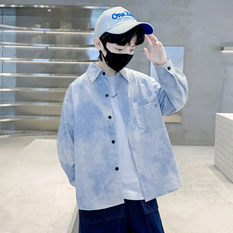 New Hot Sale Of The Season Boys Long Sleeve Shirt Autumn Fashionable Children's Clothing Spring Autumn Style Kids' Trendy Boy Ou
