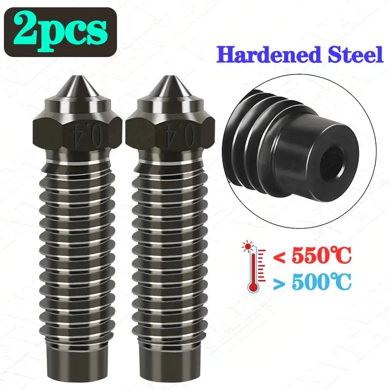 For Elegoo Neptune 4 Max Hardened Steel Nozzle Upgraded 0.2 0.4 0.6 0.8 Neptune 4 Plus Kit Nozzle High Speed Nozzles Top Quality image 10