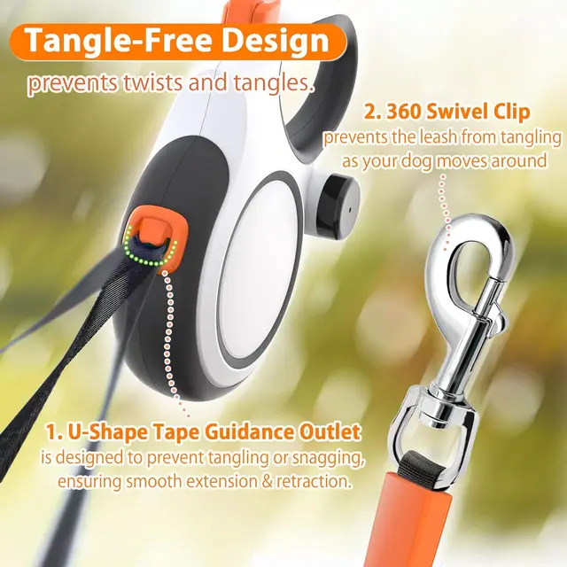 5m 8m 50kg Dog Leash Retractable Roulette Collar for Small Big Dogs Accessories Adjustable Walking Hiking French Bulldog Rope 2