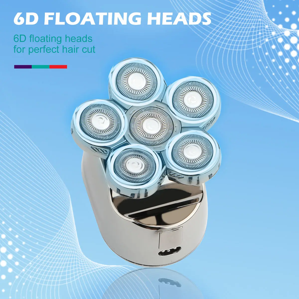 VGR 395 USB شفرات حلاقة احترافية دوارة مقاومة للما...