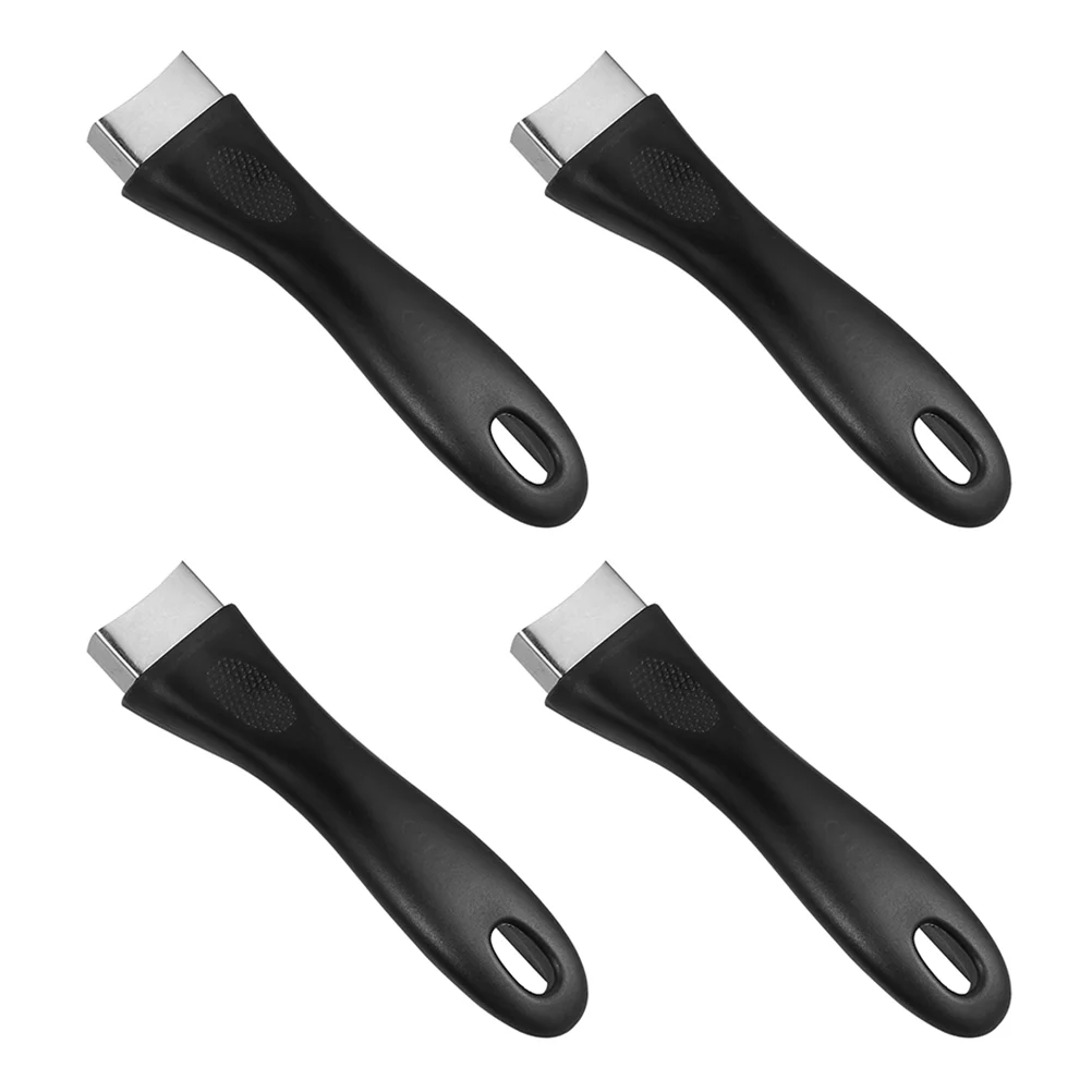 

4 Pcs Stainless Steel Cookware Pot Handle Grip Pan Long Wok Replacement Premium for