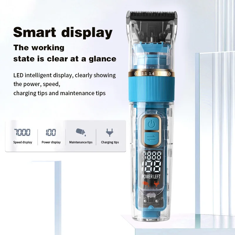 WAIKIL Dog electric shaver low-noise USB charging cordless electric silent hair clipper set Pet grooming trimmer kit 4
