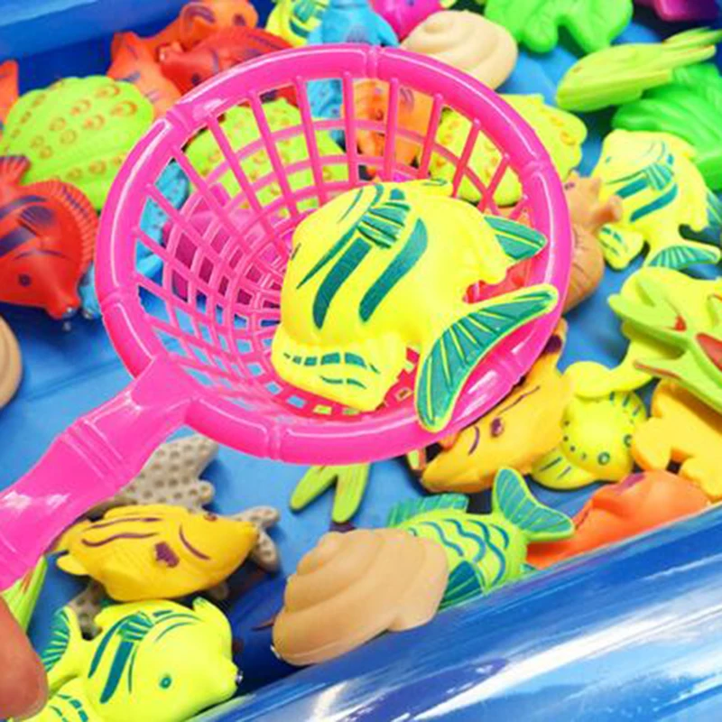 Children Boy girl fishing toy set suit magnetic play water baby toys fish  square hot gift for kids Free Shipping GYH - AliExpress