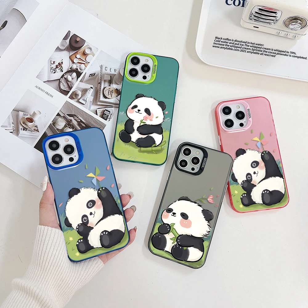 

China Treasure Panda Phone Case for Samsung A73 A72 A71 A54 A53 A51 A34 A33 A32 A31 A30 A24 A23 A22 A14 A11 4G 5G Hard PC Cover