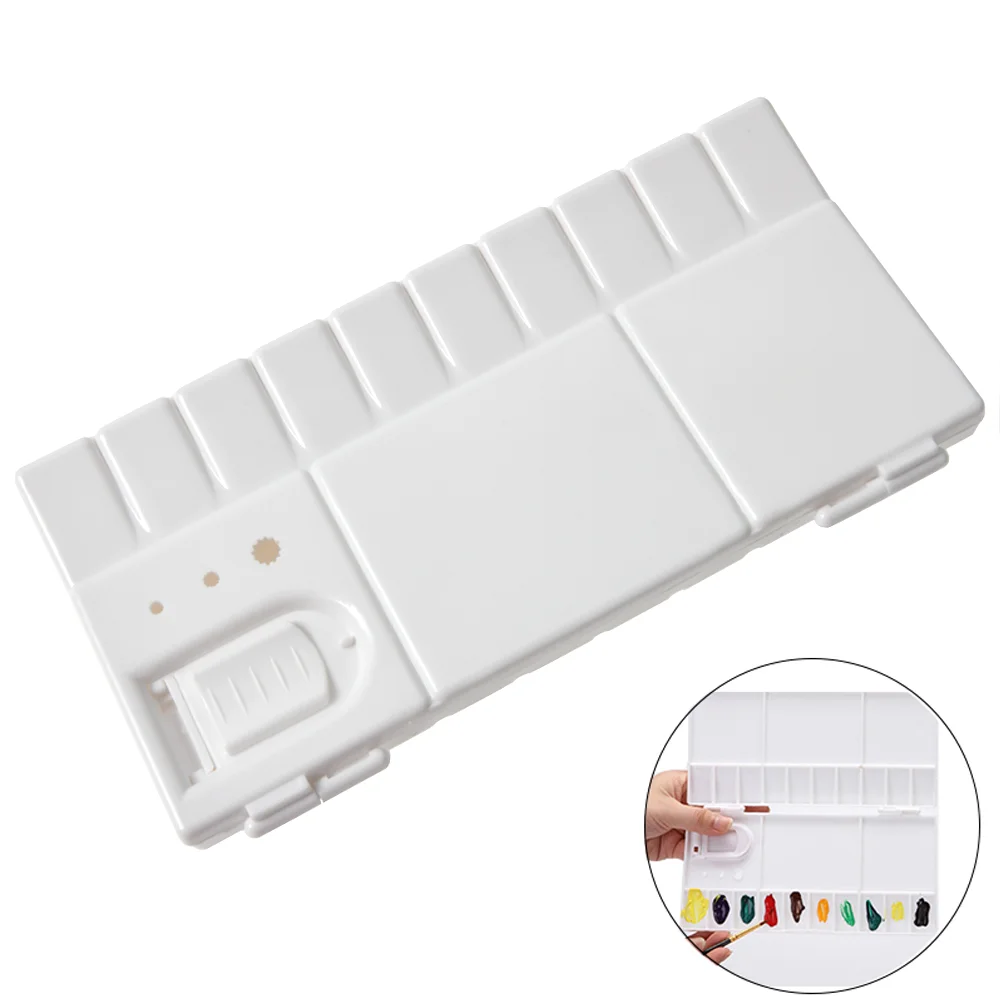 25Grid Folding Watercolor Palette Paint Tray Box Renovate Pigment Box Painting Tool Artistic Supplies