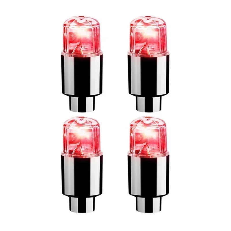 Colorful LED Wheel Valve Caps - Illuminating Tire Accessories for Cars, Motorcycles, and Bicycles