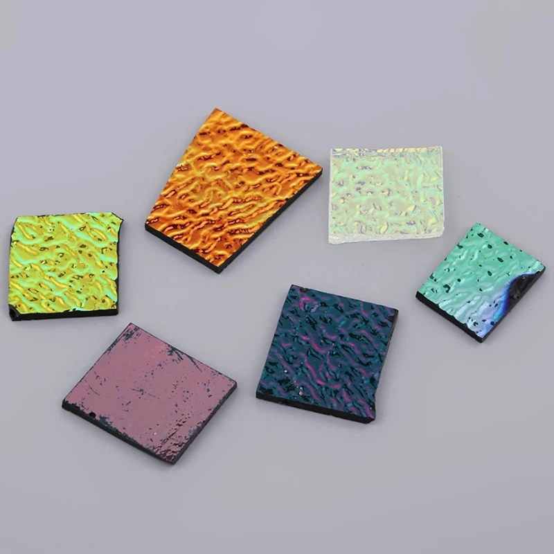 Dichroic 유리 스크랩 융합 유리, DIY 주얼리용, COE 90 융합 유리, 로트당 5 봉지