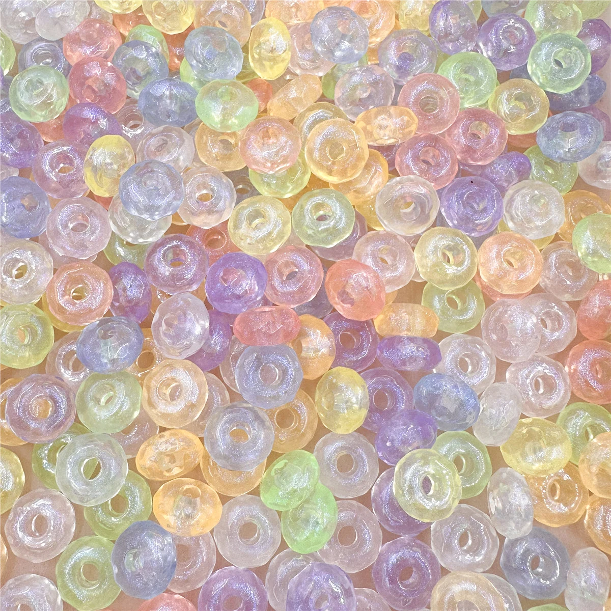 

15.5mm 20pcs Acrylic Jelly Color Transparent Round Beads For Jewelry Making Handmade Bracelet Necklace Keychain DIY Materials