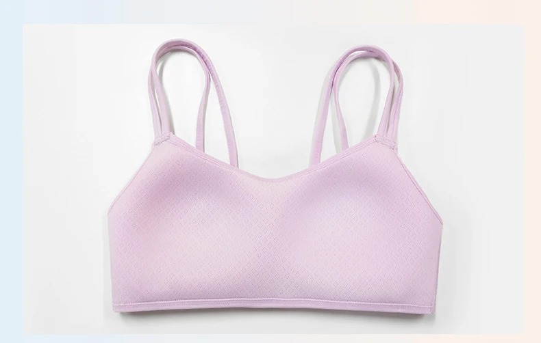 Lemon Hi Cloud Light Support Ribbed 2.0 Bra Smooth Sweat-wicking Quick-drying Beauty Back Double Straps Gym Sport Bras for Women
