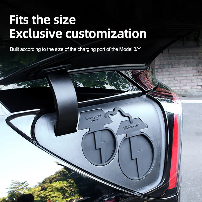 For Tesla Model Y charging port waterproof cover protective cover modely For Tesla Model 3 modified accessories